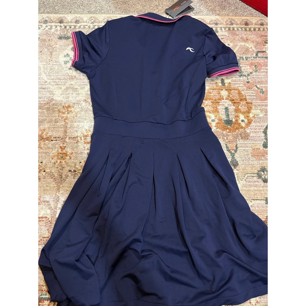KJUS Women Mara Golf Dress Atlanta Blue Pink LG22-L05 Size 36 S UPF 50+ Pique - Picture 4 of 9